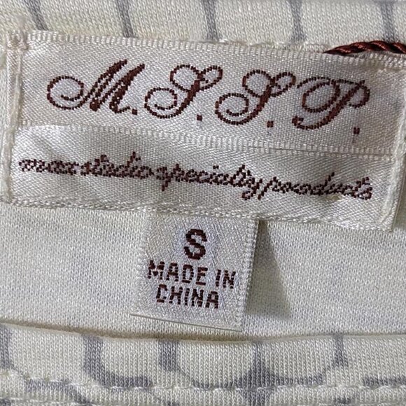 NEW Max Studio Dress Womens Small Knee Length 3/4 Sleeve Gray Geometric Print - Picture 9 of 12